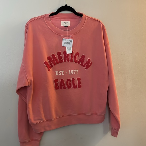 NWT AMERICAN EAGLE 🦅 LOGO CREWNECK SWEATER - Picture 2 of 16